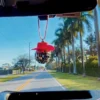 Pink Cowgirl CowBoy Hat Car Charm Rear View Mirror Hanging Disco Ball Bling Keychain Western Accessories Bag Decor Car Makeover - Image 6