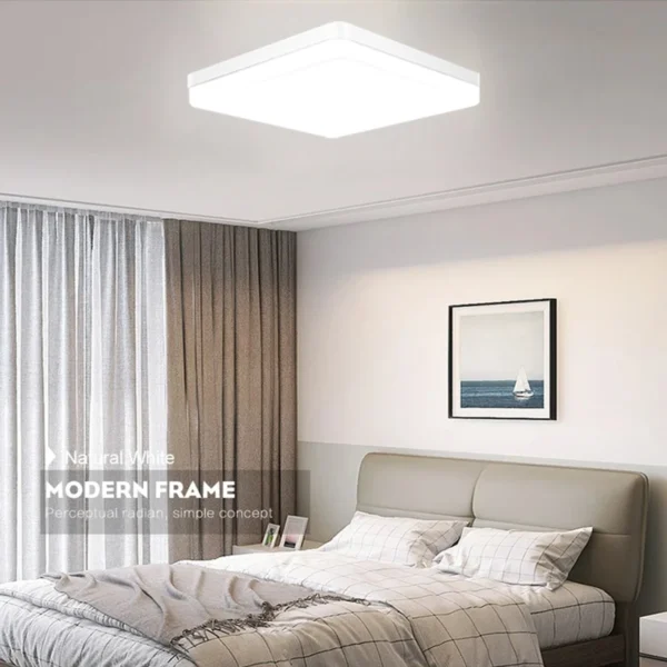 IRALAN Square LED Ceiling Light Bedroom Light Neutral White Cool White Warm White 48W 36W 24W 18W LED Ceiling Light - Image 2
