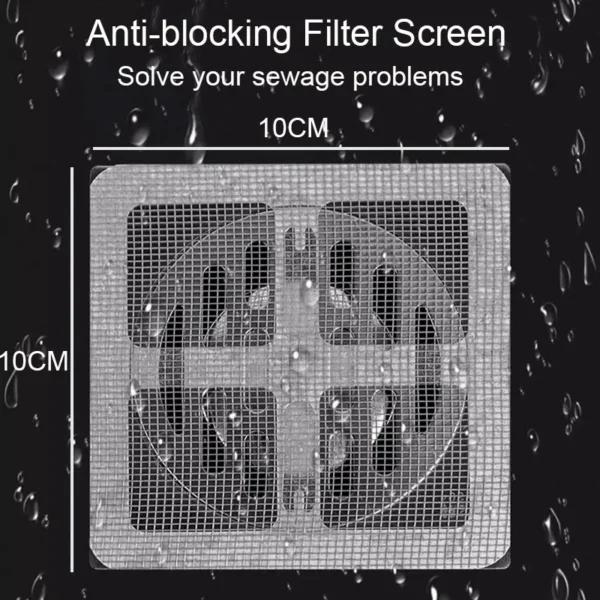 10-200Pcs Anti Blocking Filter Screen Kitchen Bathroom Disposable Floor Drain Sticker Multipurpose Screen Window Repair Subsidy - Image 14
