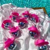 Pink Cowgirl CowBoy Hat Car Charm Rear View Mirror Hanging Disco Ball Bling Keychain Western Accessories Bag Decor Car Makeover - Image 4