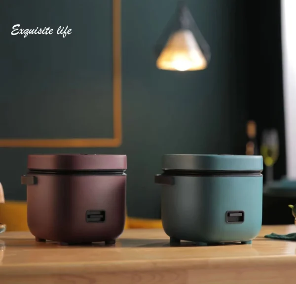 Mini Rice Cooker Automatic Household Kitchen Electric Cooking machine 1-2 People Food Warmer Steamer 1.2L Small Rice Cooker - Image 4