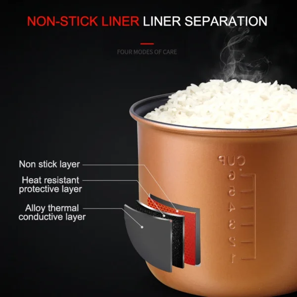 12V 24V Mini Car Rice Cooker 1.6L car trucks electric soup porridge cooking machine food steamer warmer fast heating lunch box - Image 3