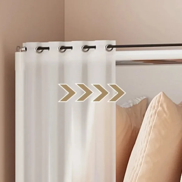 Multi-layer Storage Rack Dustproof Wardrobe Storage Cabinet with Curtains Portable Clothes Organizer Cabinet Home Furniture Shoe - Image 5