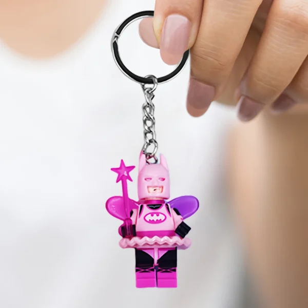 3D Fairy Bat Figure Character Keychain Y2k Animation Movie Building Block Toy Backpack Accessory Cute handmade Pendant Gifts - Image 6