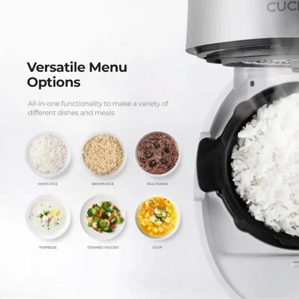 CUCKOO CRP-MHTR0309F 3-Cup (Uncooked) / 6-Cup (Cooked) Induction Heating Twin Pressure Rice Cooker & Warmer - Image 2