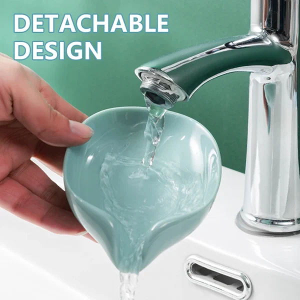 Soap Holder Drain Water Soap Dish Leaf Shape Soap Box Shower Soap Drainer Suction Cup Soap Container Modern Bathroom Accessories - Image 4