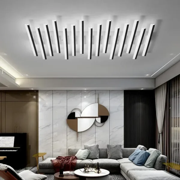 Nordic Art Line Acrylic Led Ceiling Chandelier Living Room Restaurants Kitchen Bar Pendant Lamps Modern Home Decoration Lighting - Image 3