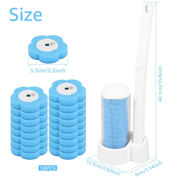 18/36 Pcs Toilet Brush Disposable Replacement Head Cleaning Kit Toilet Bowl Brush Long Handle Wc Accessories Tool - Image 15