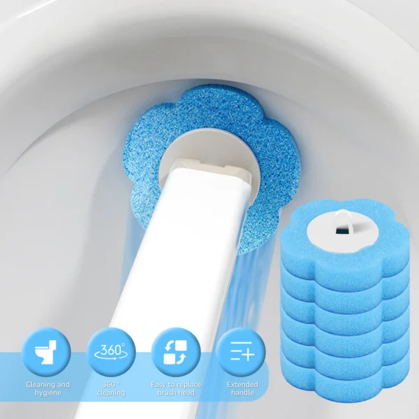 18/36 Pcs Toilet Brush Disposable Replacement Head Cleaning Kit Toilet Bowl Brush Long Handle Wc Accessories Tool - Image 6