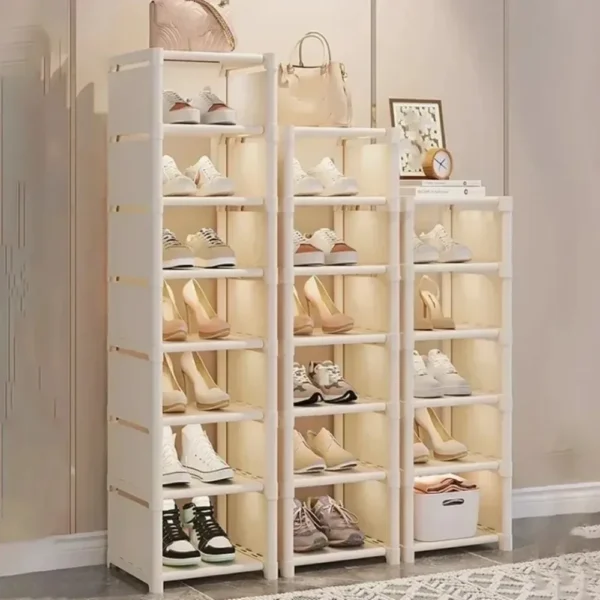 Wall Corner Shoe Rack Multiple Layers Shoe Organizer Space Saving Rack Adjustable Shelf Simple Saving Cabinet Household Products - Image 2