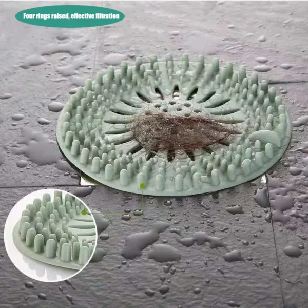 Sewer filter hair floor drain bathroom anti hair kitchen toilet bathroom cover magic tool sink anti clogging - Image 10