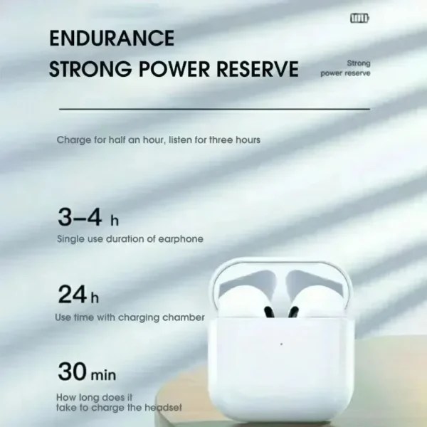 2024 Air Pro 4 TWS Wireless Bluetooth Earphones Headphones Mini Earpone Headset For PC Android Apple iPhone Earbuds Accessories - Image 5