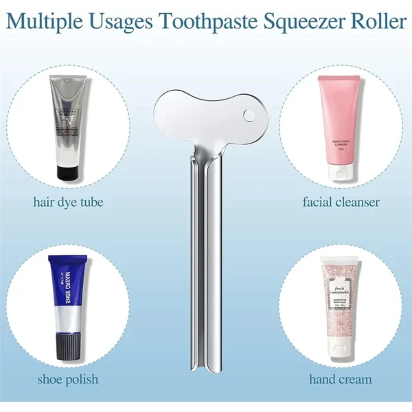 1-6 Pcs Stainless Steel Toothpaste Tube Squeezers Metal Key Toothpaste Squeezers for Bathroom Hair Dye Cosmetic Tubes Squeezer - Image 12