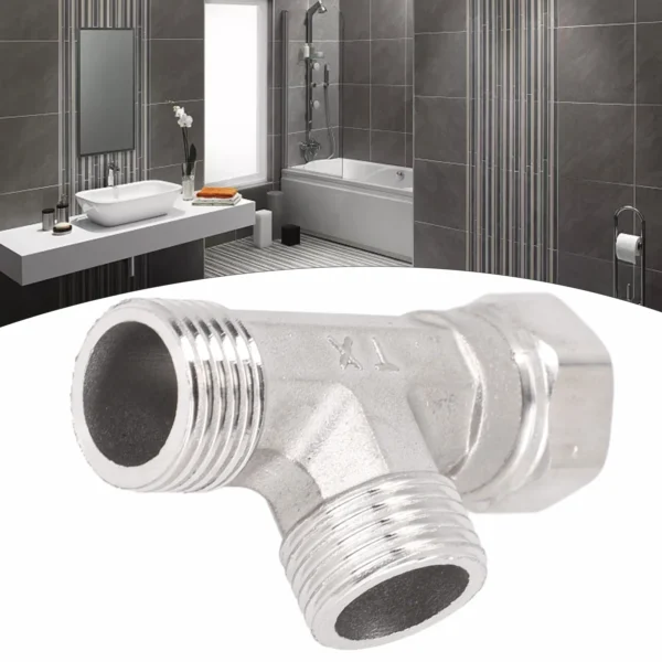 1pc T-Adapter Interface For Diverter Bath Toilet/Bidet Sprayer Shower Head/G1/2 Bathroom Accessories 3 Ways Valve T Adapter - Image 9