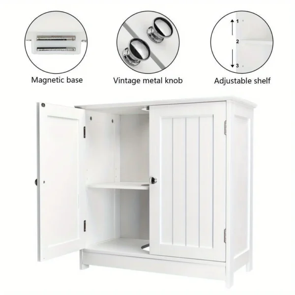 Dresser under sink Bathroom double door shelf cabinet basin storage shelf - Image 4