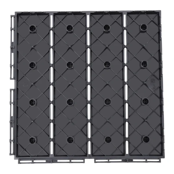 30 Pack Patio Deck Tiles, Waterproof Outdoor Flooring All Weather Use, Patio Floor Decking Tiles for Porch Poolside Balcony - Image 4