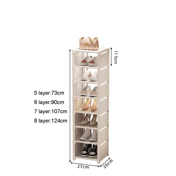 Wall Corner Shoe Rack Multiple Layers Shoe Organizer Space Saving Rack Adjustable Shelf Simple Saving Cabinet Household Products - Image 6