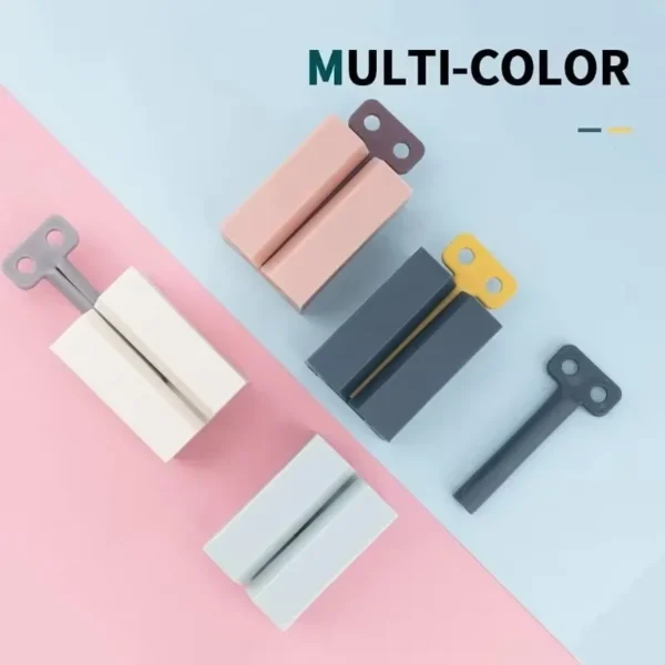 Toothpaste Squeezer, Rolling Tube Toothpaste Squeezer with Frosted Handles Toothpaste Holder Stand Bathroom Organizer - Image 5