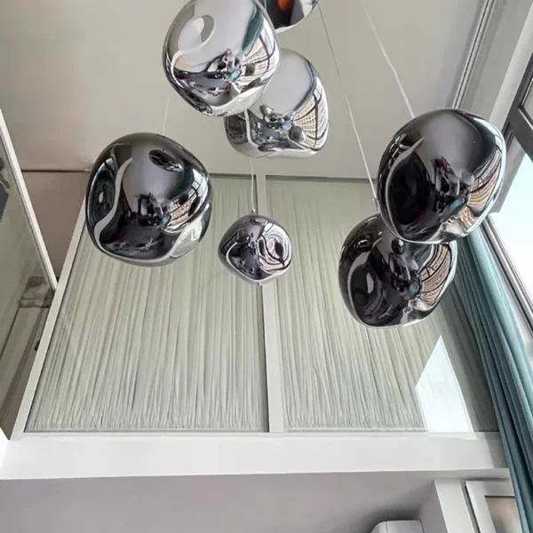 Modern Glass Pendant Light Nordic LED Lava lustre Dining Room Living Room Cabinets Home Decor Hanging Lamps Ceiling Chandelier - Image 7