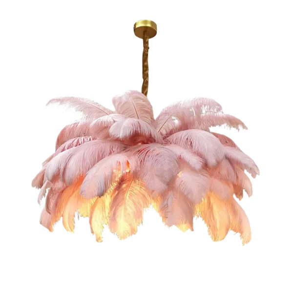 Feather Chandelier Ceiling Lamp LED Pendant Light Nordic Home Decor Lustre Modern Chandelier Pendant Light for Living Room - Image 11