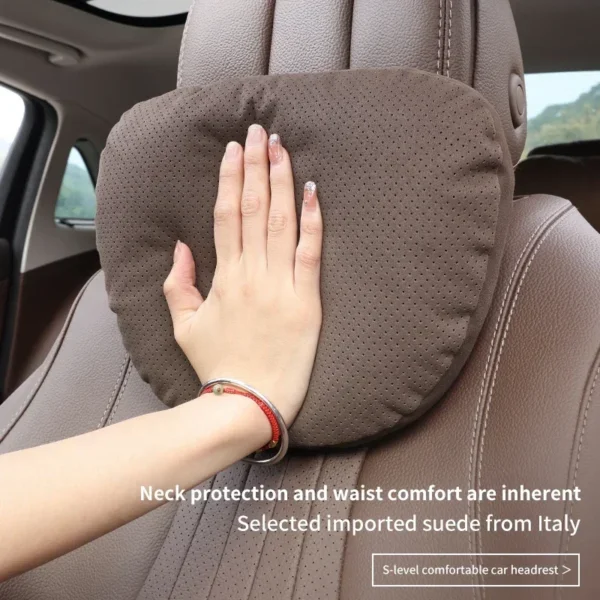 Top Quality Car Headrest Neck Support Seat Soft Neck Pillow Breathable For Maybach S Class Design Universal Protector Neck - Image 4
