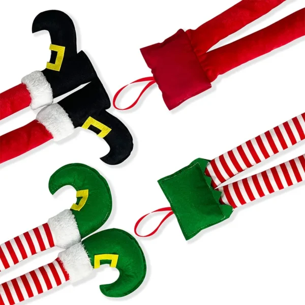 New Year Navidad Noel Gift Christmas Elf Santa Legs Car Accessories Christmas Decor For Home Xmas Tree Pendants Ornaments Gifts - Image 8