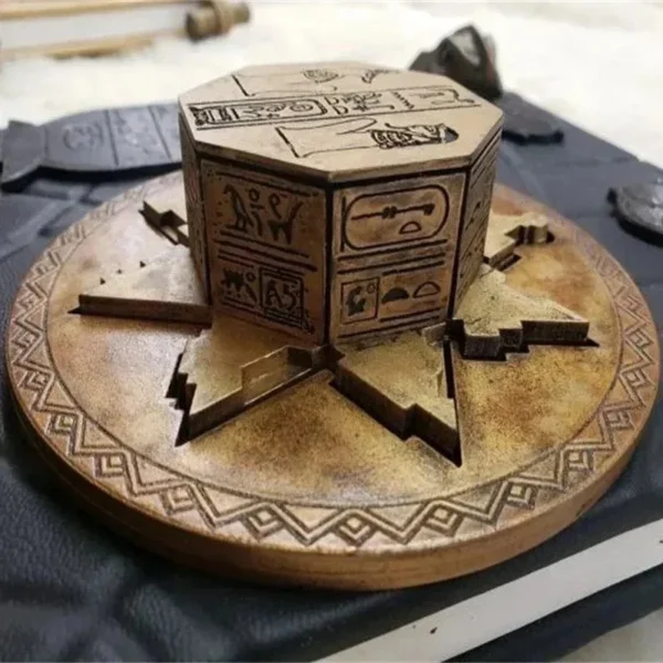 Ancient Egypt Book of The Dead Key of Hamunaptra The Mummy Home Decor Resin Crafts Ornaments Easter Decoration Prop Storage Box - Image 4