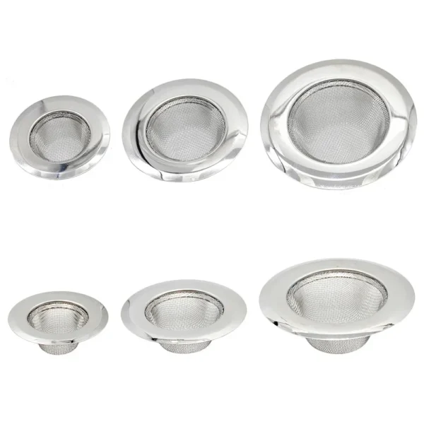 Hair Catcher Stopper Stainless Steel Bathtub Shower Drain Hole Filter Trap Metal Wire Sink Strainer Kitchen Bathroom Accessories - Image 3
