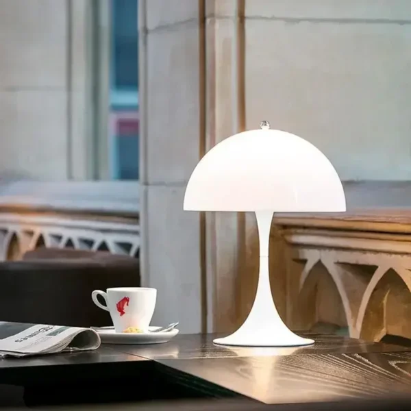 Nordic Danish Designer LED Mushroom Floor Lamp Living Room Study White Bedroom Bedside Reading Decorative Lighting Fixture Art - Image 5