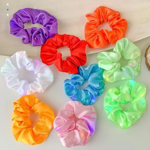 Light Up Blinking Scrunchy Birthday NightClub Masquerade Concert Wedding Party Acessorie Girl Ladys Scrunchies Hairband Gifts - Image 8