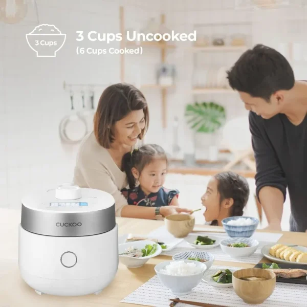CUCKOO CRP-MHTR0309F 3-Cup (Uncooked) / 6-Cup (Cooked) Induction Heating Twin Pressure Rice Cooker & Warmer - Image 3