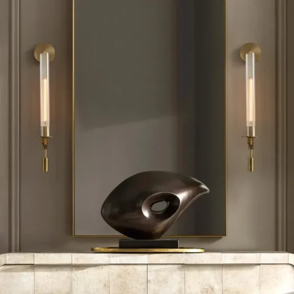 Modern Brass Wall Lamp for Bedroom Bedside Wall Lights Hotel Sconce Light Bathroom Hotel Background Decoration Lighting Fixtures - Image 4