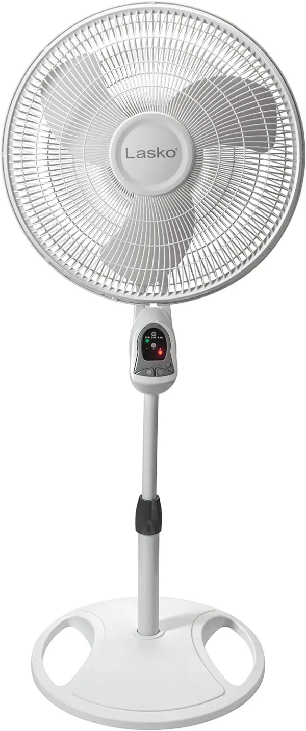 Lasko Oscillating Adjustable Pedestal Stand Fan with Timer and Remote for Indoor, Bedroom, Living Room, Home Office & College Do - Image 2