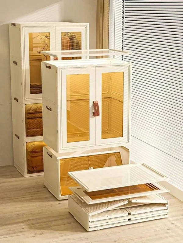 Furniture Living Room Storage Cabinet Baby Wardrobe Children'S Bedroom Foldable Floor-Standing Clothing Organizer Bin - Image 4
