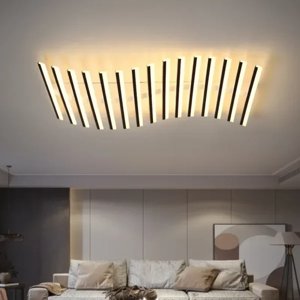 Nordic Art Line Acrylic Led Ceiling Chandelier Living Room Restaurants Kitchen Bar Pendant Lamps Modern Home Decoration Lighting - Image 4