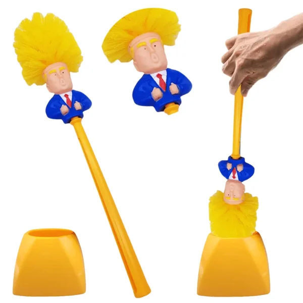 Donald Trump Bathroom Cleaning Brush Funny Trump Toilet Cleaning Brush Novelty Gifts Toilet Bowl Brush Bathroom Cleaning Tools - Image 6