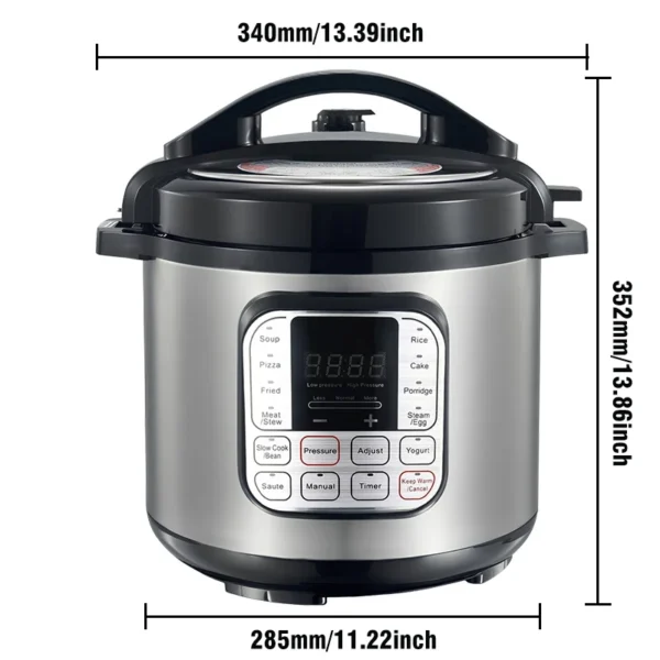 5L Electric Multifunctional Pressure Cooker Express Multicooker instant Pot for Kitchen Soup Rice Cooker 220V EU Plug - Image 6