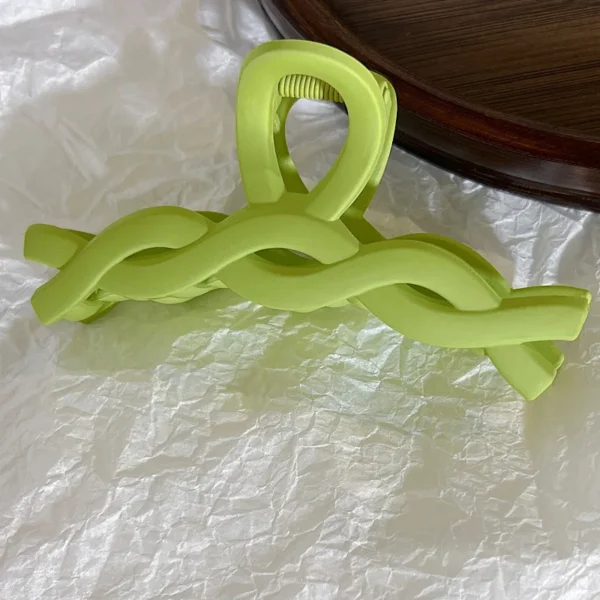 8 Pcs Fashion Fresh Simple Green Hair Claws Set For Women Girls Party Hair Accessories - Image 5