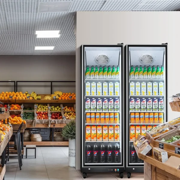 Commercial Merchandiser Refrigerator,18.1Cu.Ft Glass Door Commercial Display Refrigerator,Upright Beverage Display Bar Cooler wi - Image 4