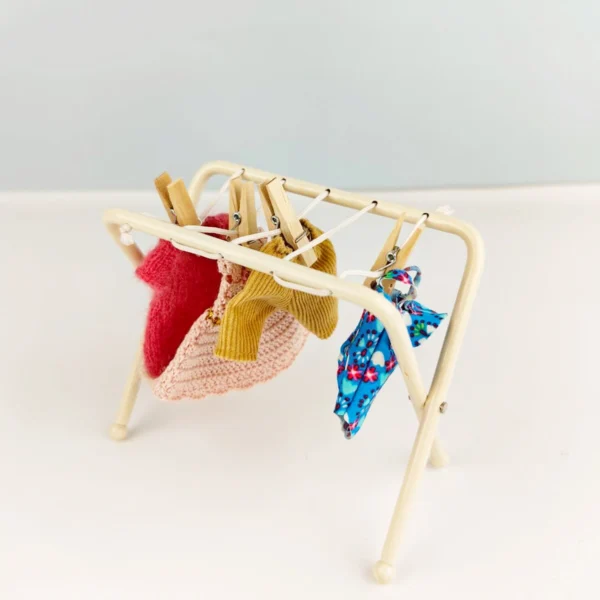 1: 12 miniature simulation furniture bjd ob11 family house accessories iron LAUNDRY RACK - Image 8