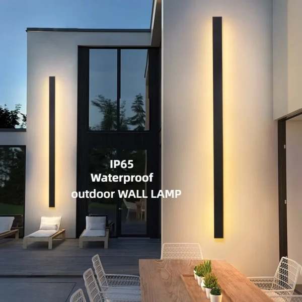 Long Wall Light Outdoor Lighting Waterproof Ip65LED Garden Country Villa Balcony Light Lnterior Wall Bedroom Living Room Light - Image 2