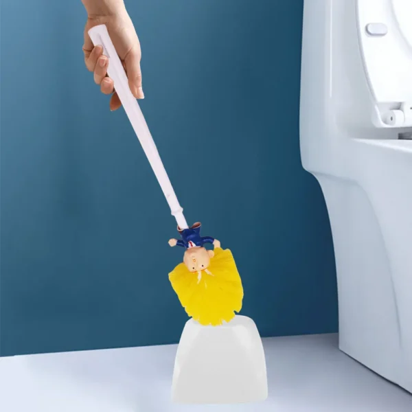 Donald Trump Bathroom Cleaning Brush Funny Trump Toilet Cleaning Brush Novelty Gifts Toilet Bowl Brush Bathroom Cleaning Tools - Image 4