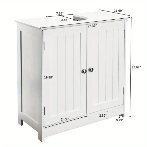 Dresser under sink Bathroom double door shelf cabinet basin storage shelf - Image 3