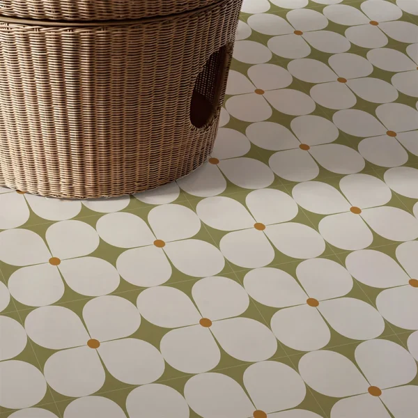 6 PCS Peel and Stick Floor Tiles Waterproof Vinyl Wallpaper Easy DIY Self-Adhesive Flooring for Kitchen Bathroom - Image 5