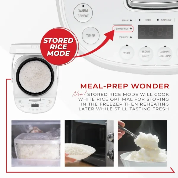 2024 CUCKOO CR-0605F 6-Cup(Uncooked)/12-Cup (Cooked) Micom Rice Cooker with Nonstick Inner Pot,13 Menu Options,LCD Display - Image 4