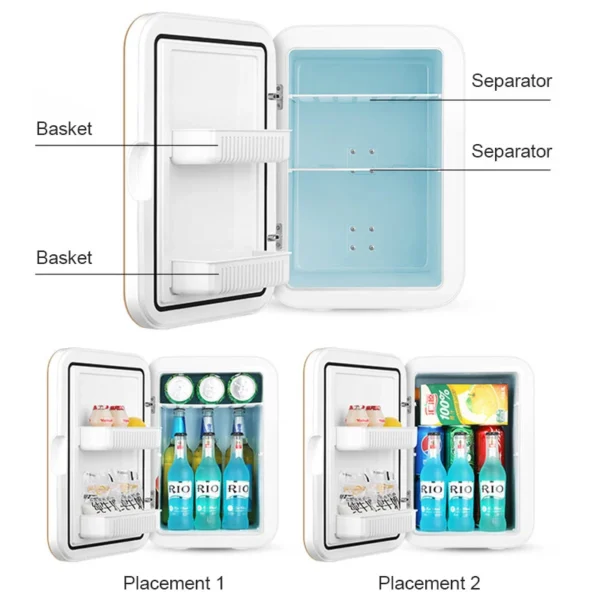 Mini Fridge Refrigerator Beauty Cooler Warmer Refrigerators Constant Temperature Skincare Preservation for Home CAR 20L/220V EU - Image 6