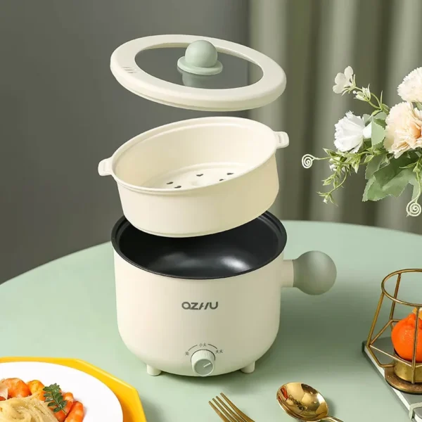1.8l Multi-function Electric Cooker 600w Double-layer Rice Cooker Household Smart Hot Pot Wok Non-stick Rice Cooker - Image 4