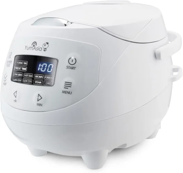 Asia Panda Mini Rice Cooker With Ninja Ceramic Bowl and Advanced Fuzzy Logic (3.5 cup, 0.63 litre) 4 Rice Cooking Functions,