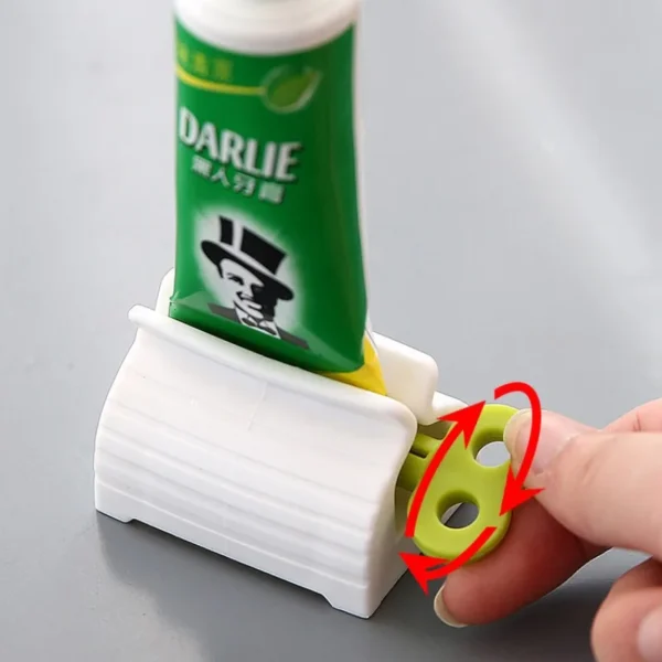 Toothpaste Squeezer Tooth Paste Holder Oral Care Bathroom Tools Tube Cosmetics Press Facial Cleanser Rolling Squeezing Dispenser - Image 2