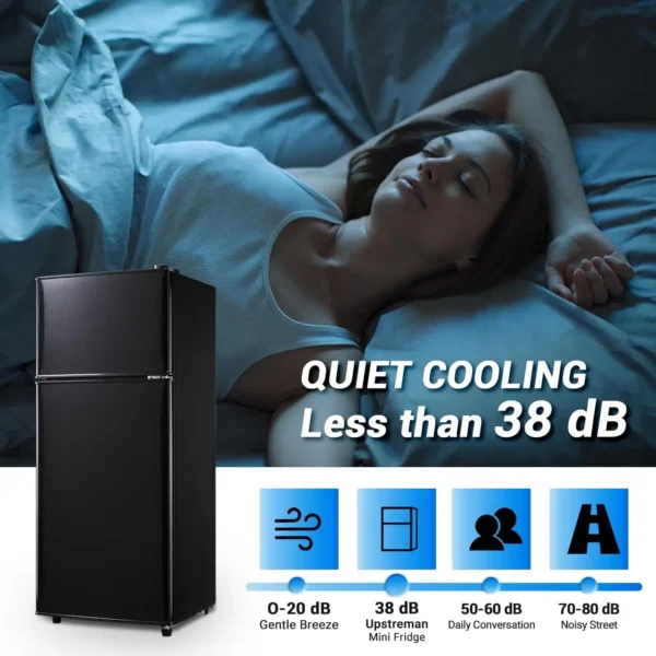 Mini Fridge, 4.0 Cu.Ft Apartment Refrigerator with Freezer, dorm fridges for Apartment, Office, Kitchen, Dorm, Compact Refrigera - Image 6